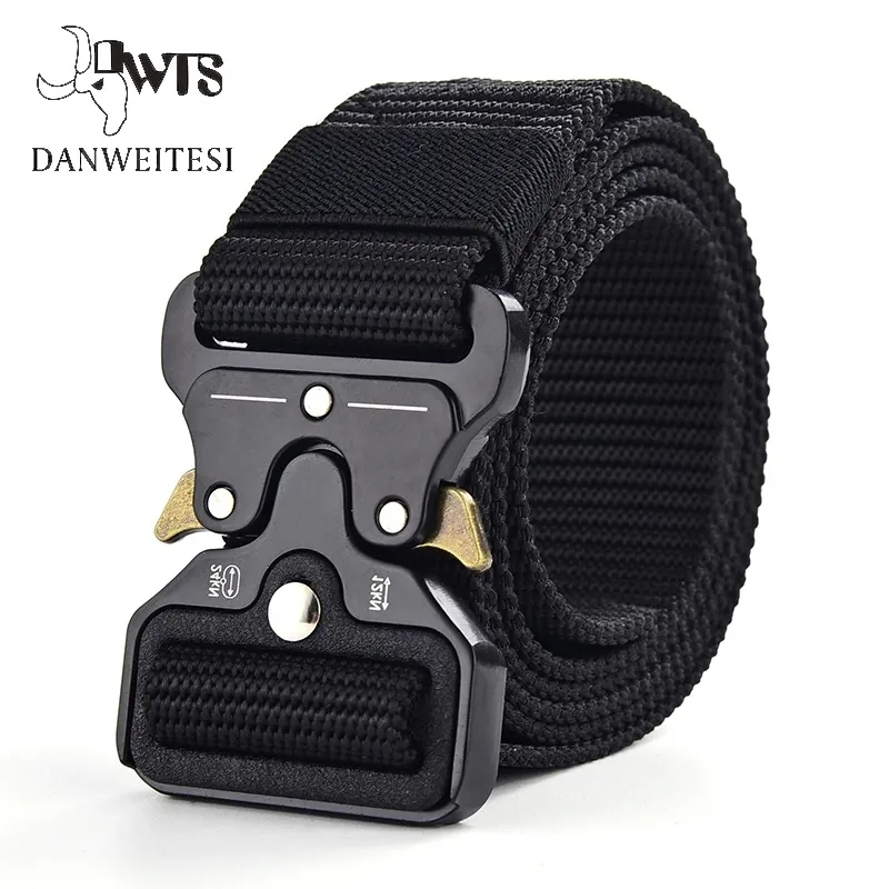 [DWTS] Mężczyźni Pas Mężczyzna Tactical Męski Pas Wojskowy Płótno Paski Duży Rozmiar Outdoor Tactical Wojskowy Nylon Paski Army Ceinture 20117