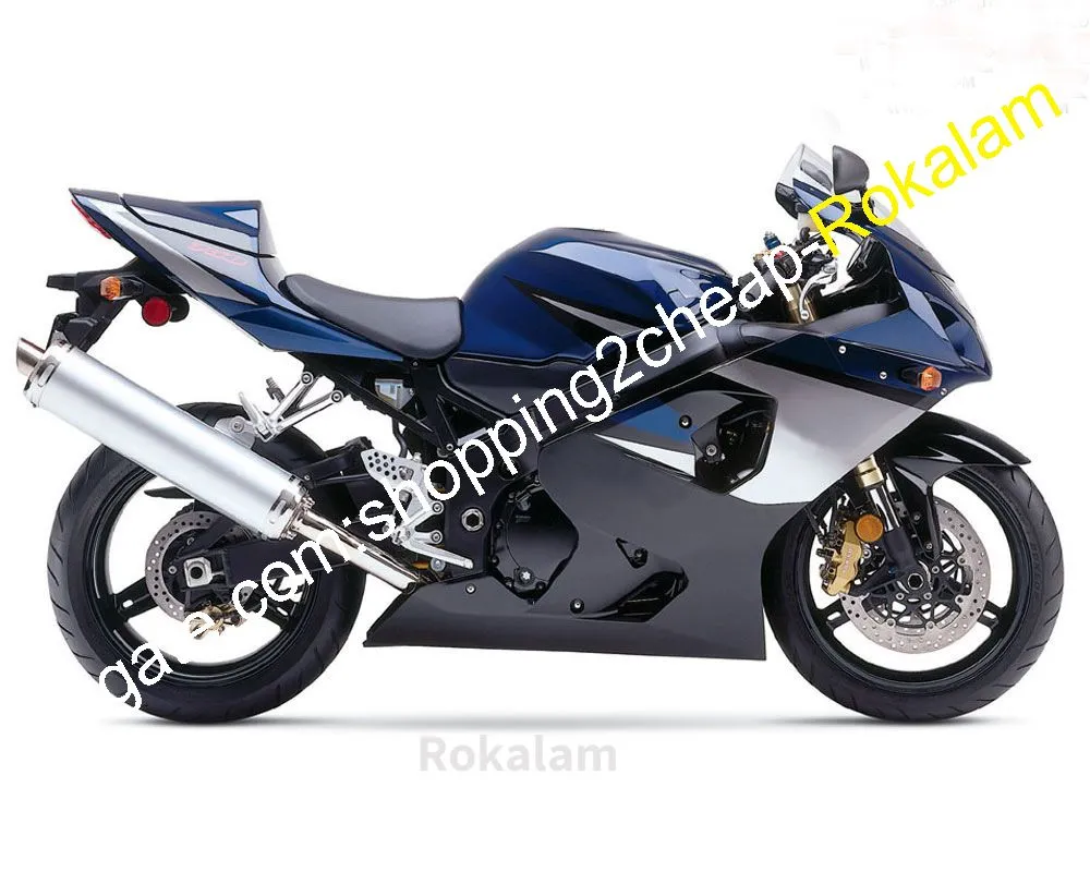 Para Suzuki GSXR 600 750 K4 2004 2005 GSX-R600 GSX-R750 04 05 R600 R750 Preto Motocicleta Fairings (moldagem por injeção)