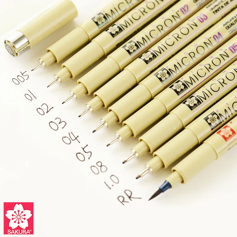Sakura Original Genuine Pigma Micron Pen Needl Drawing Pen Color