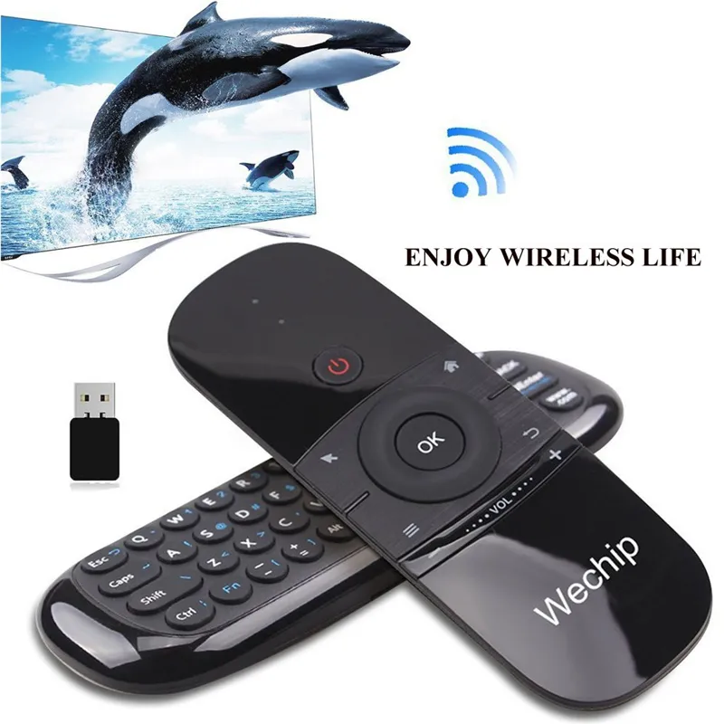 Air Remote Keyboard Mouse Wechip Air Remote 2.4 GHz Wireless Mouse Handheld Touchpad Controller do TV Mini PC (W1 Air Mouse)