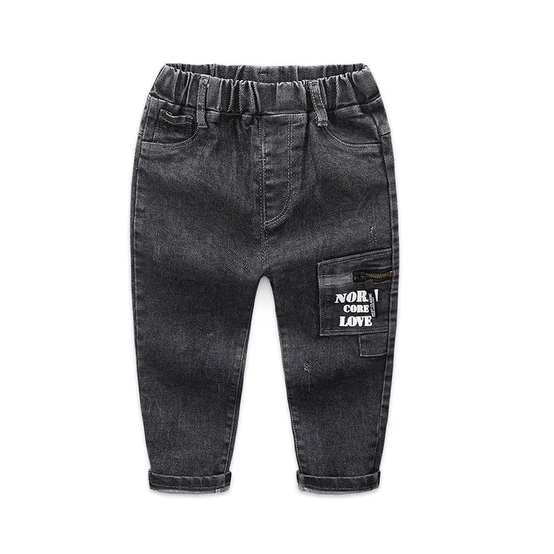 KEAIYOUHUO 2020 Autumn/Winter Skinny Jeans Children Boy Cowboy Trousers Dark-Color Denim Long Pants Kids Baby Boy Strech Jeans J1205