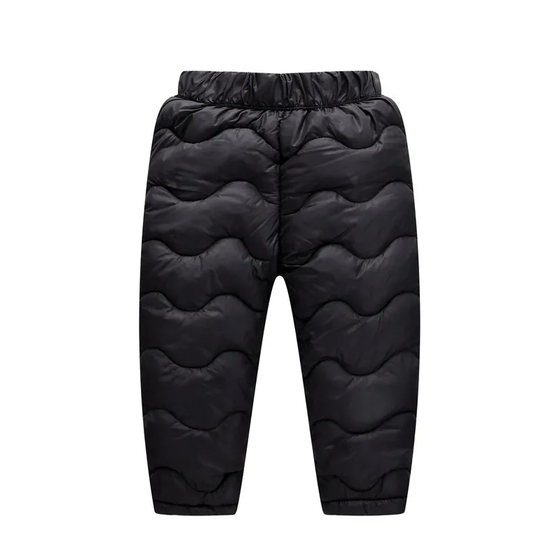 COOTELILI Girl Boy Winter Fleece Pants Cotton Padded Thick Warm Trousers Fashion Velvet Waterproof Ski Pants For Kids (3)