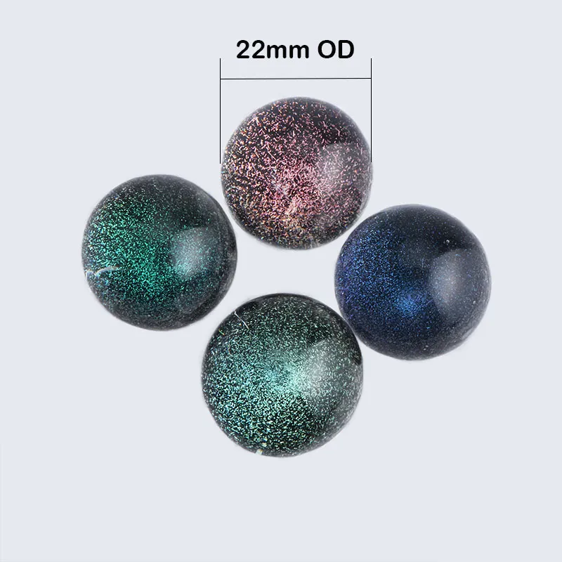 DHL !!! Nouveau Dichro Verre Terp Perles 14mm 22mm Boules De Billes De Verre Solide Pour Terp Slurpers Quartz Banger Nails Verre Bongs D'eau Dab Rigs