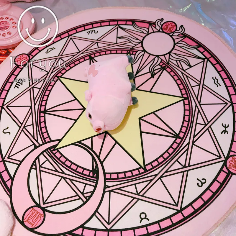 Cartoon Card Captor Sakura Rug Mat Magic Array Carpet