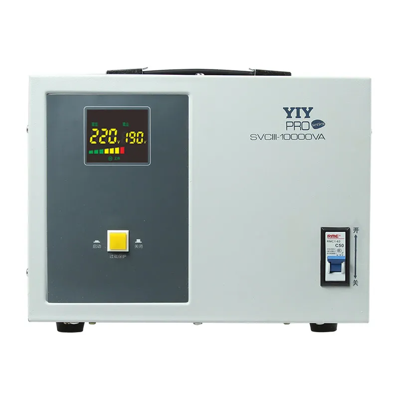 Ingresso SVC-10KVA da 150-250 V a 220 V 4% AC Aut Automatic Tensione STABILIZZATORE GENTENA INGRESSIONE AGGGN RANNEGGIO SERVO SERVI