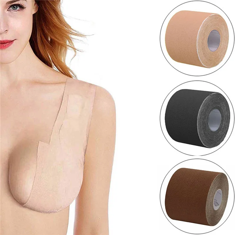 Kvinna bröstbusten Shaper Tape nippelplåster kan klippas nippelplåster osynlig bh stretch tyg nippel bh patch