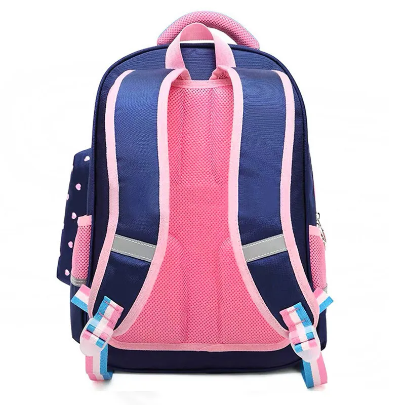 Mochila Escolar Con Bolso Pequeño Y Bandolera - Set De 3 Piezas Con Estampado De Puntos, Para Niños Y Adolescentes