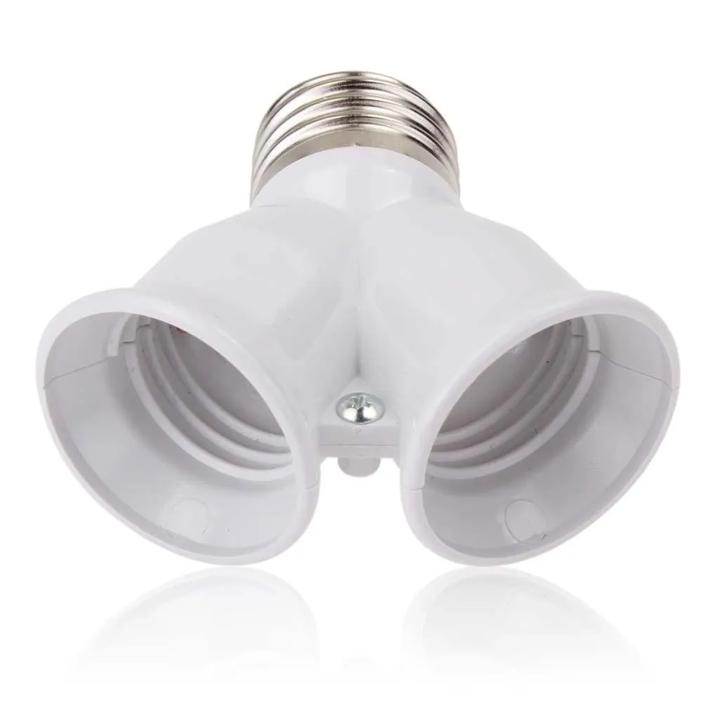 E27 LED Base Light Bulb Socket With Screw And Splitter Adapter E27 Holder  For E27 Bulbs From Light2008, $1.2