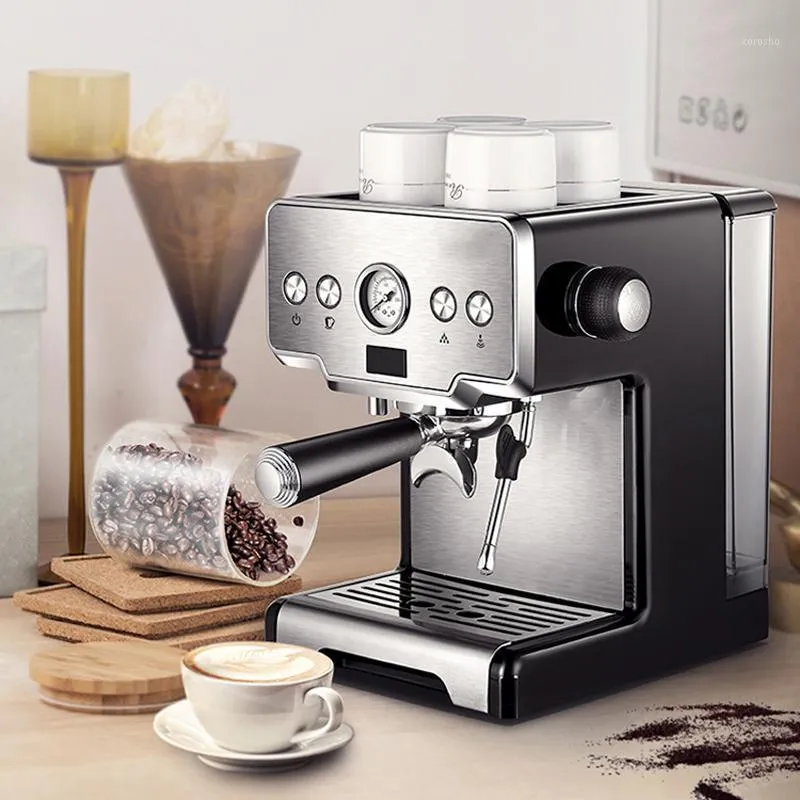 ماكينات صنع القهوة اسبريسو صانع آلة الفولاذ المقاوم للصدأ 15BARS شبه التلقائي التجارية الإيطالية صانع 1