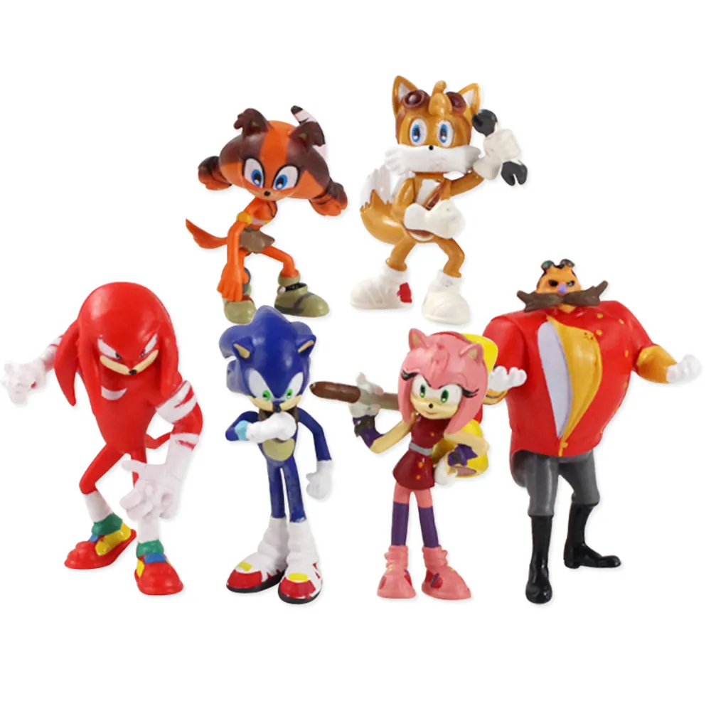 Local Ultra Baixo Custo 6/12/18 Pcs/Set Anime Sonic The Hedgehog  Personagens Figura De Ação Pvc Boom Raro Dr Beggman Shadow Boneca Modelo  Brinquedos