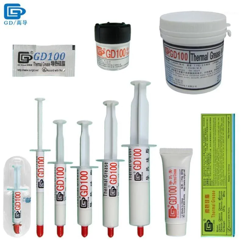 Fans & Coolings Net Weight 0.5/1/3/7/15/20/30/90/150 Grams GD100 Thermal Conductive Grease Paste Plaster Heat Sink Compound For CPU MB SSY S
