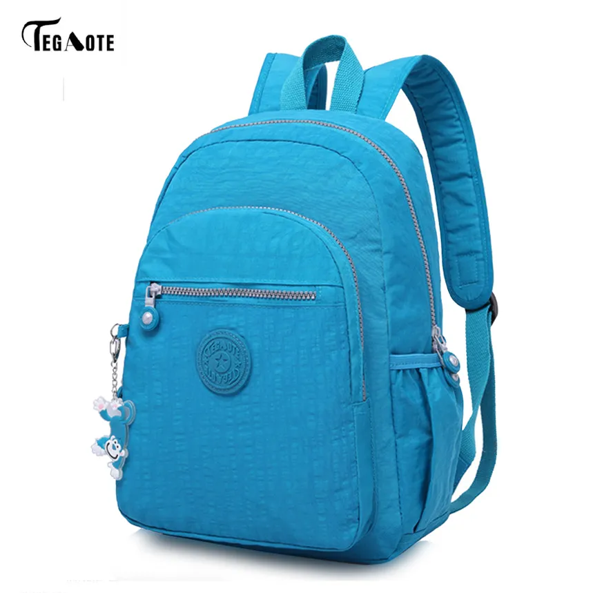 Brand Nylon Uomo Donna Zaino College Borse di scuola superiore per adolescente Boy Laptop Travel Backpacks Mochila Zaino