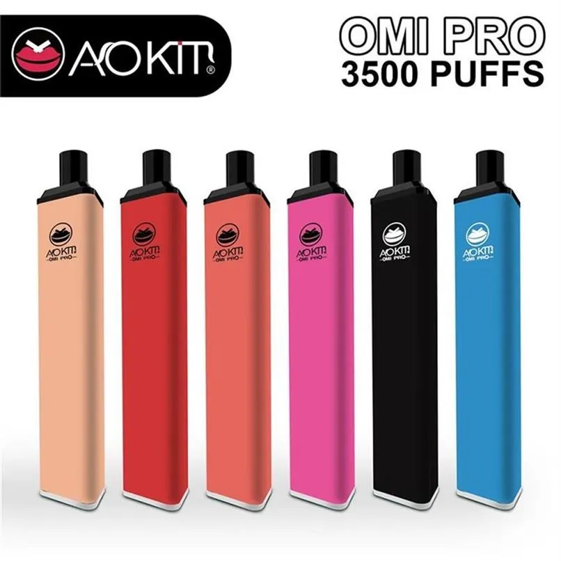 Autêntica AOKIT OMI PRO descartável E-Cigarros 3500 Puffs Vape Pen Portable Vaporizador 10ML Capacidade Pre-Quadro12A34 A30