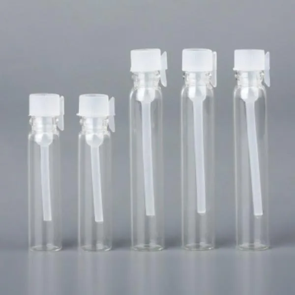 テストスティックミニ香水サンプルバイアル、ガラステストの空の詰め替え瓶が付いている1ml 2ml 3mlの香水の小さいボトルガラスのガラスのガラス