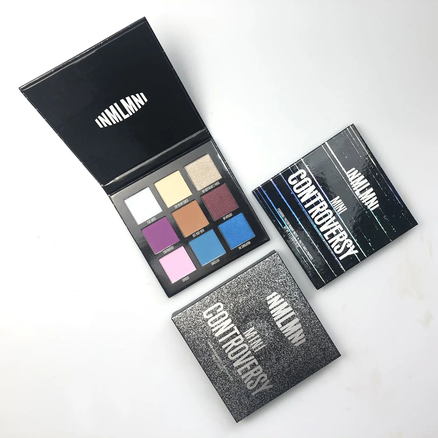 Ins Super Hot Mini Controversy Palette di ombretti a 9 colori Palette di pigmenti in polvere pressata opaca luccicante Cosmetici per occhi impermeabili