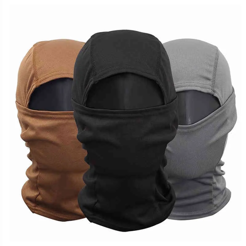 Tactical Balaclava Full Face Mask Military Camouflage Wargame Helmet Liner Cap Cycling Bicycle Ski Mask Airsoft Scarf Cap Y1229