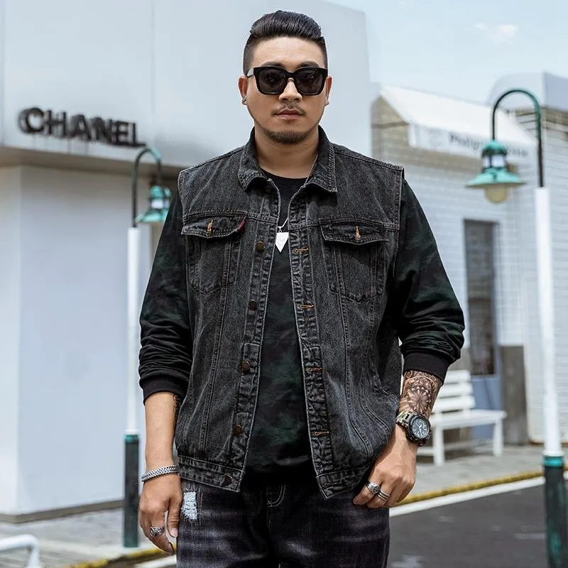 4xl deals denim vest