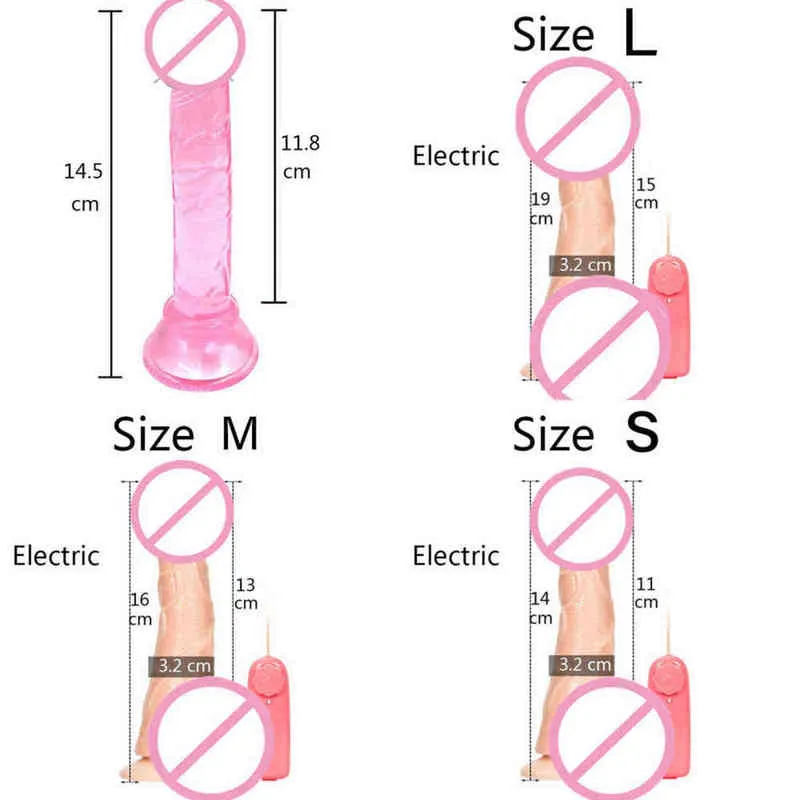 Nxy Sex Products Dildos Skin Feeling Realistic Dildo Enormous Soft Material with Suction Toys for Women Female Masturbation 1227