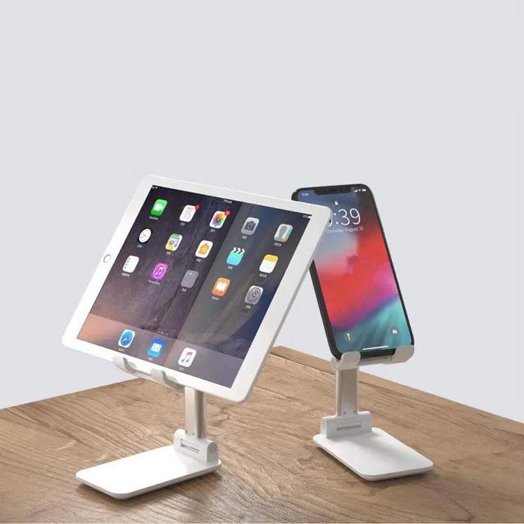 Nuovo supporto per supporto per telefono da scrivania pieghevole per iPhone iPad Supporto per supporto da tavolo per tablet da tavolo pieghevole universale pieghevole in metallo DHL FEDEX