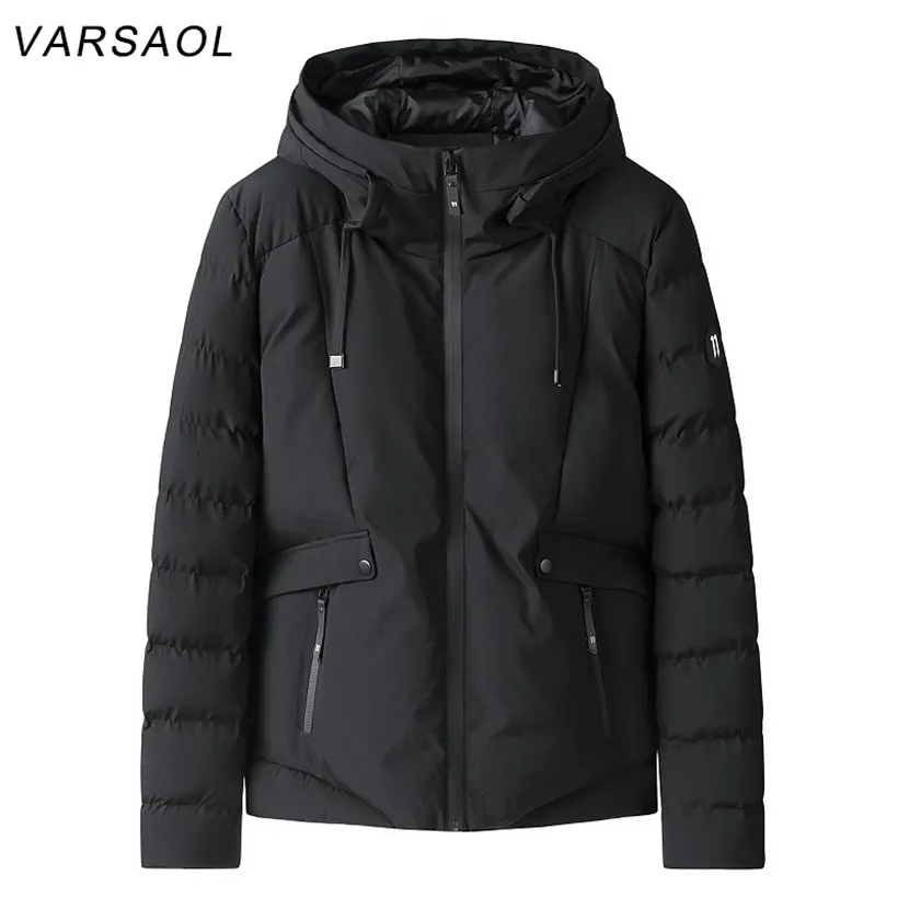 Men Windproof Hat Parkas Jacket Winter Brand Casual Warm Thick Waterproof Coat Autumn Outwear 220105