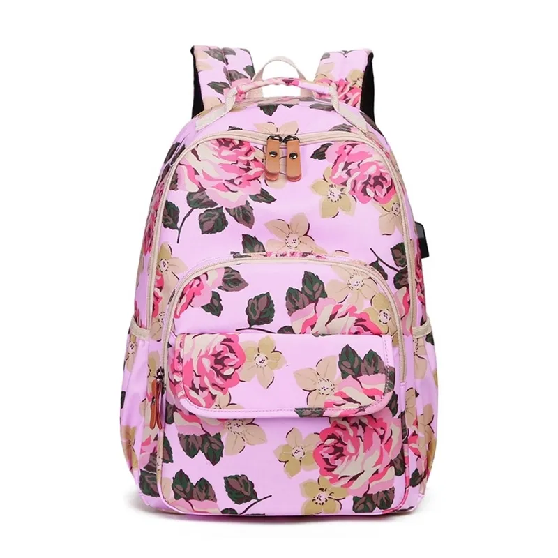 Mochila escolar para niñas adolescentes y niñas, 02-rosa, Mochilas Daypack