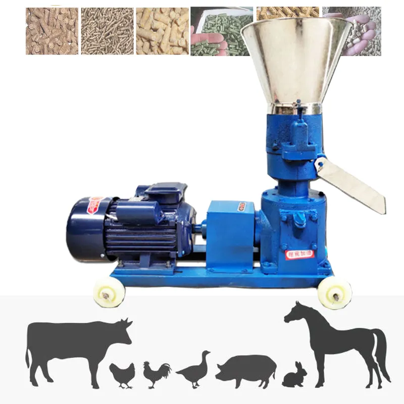 4kw 60-80kg/h Multifunctional feed and food pelletizing machine KL-125 granulator machine chicken feed making machine