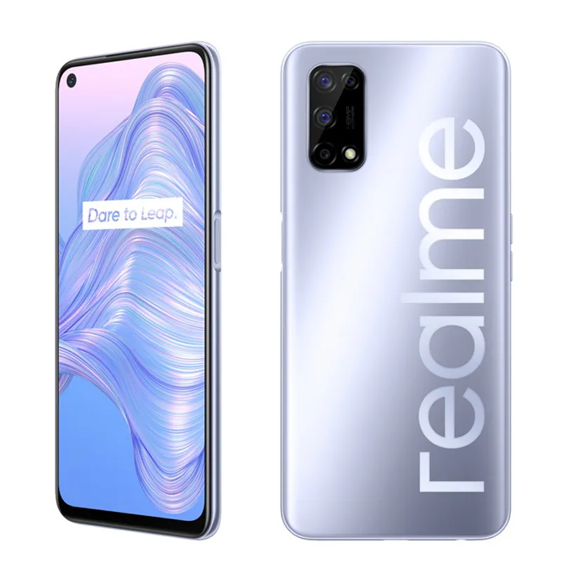 オリジナルのREALME V5 5G携帯電話8GB RAM 128GB ROM MTK 720オクタコアAndroid 6.5 "全画面48mp AI HDR指紋IDスマート携帯電話