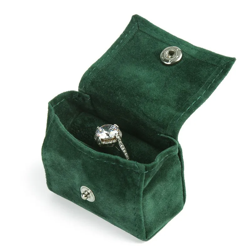 Mini draagbare doek tas sieraden ring oorbellen oorbellen doos kleine sieraden oorbellen reizen draagbare ring doos
