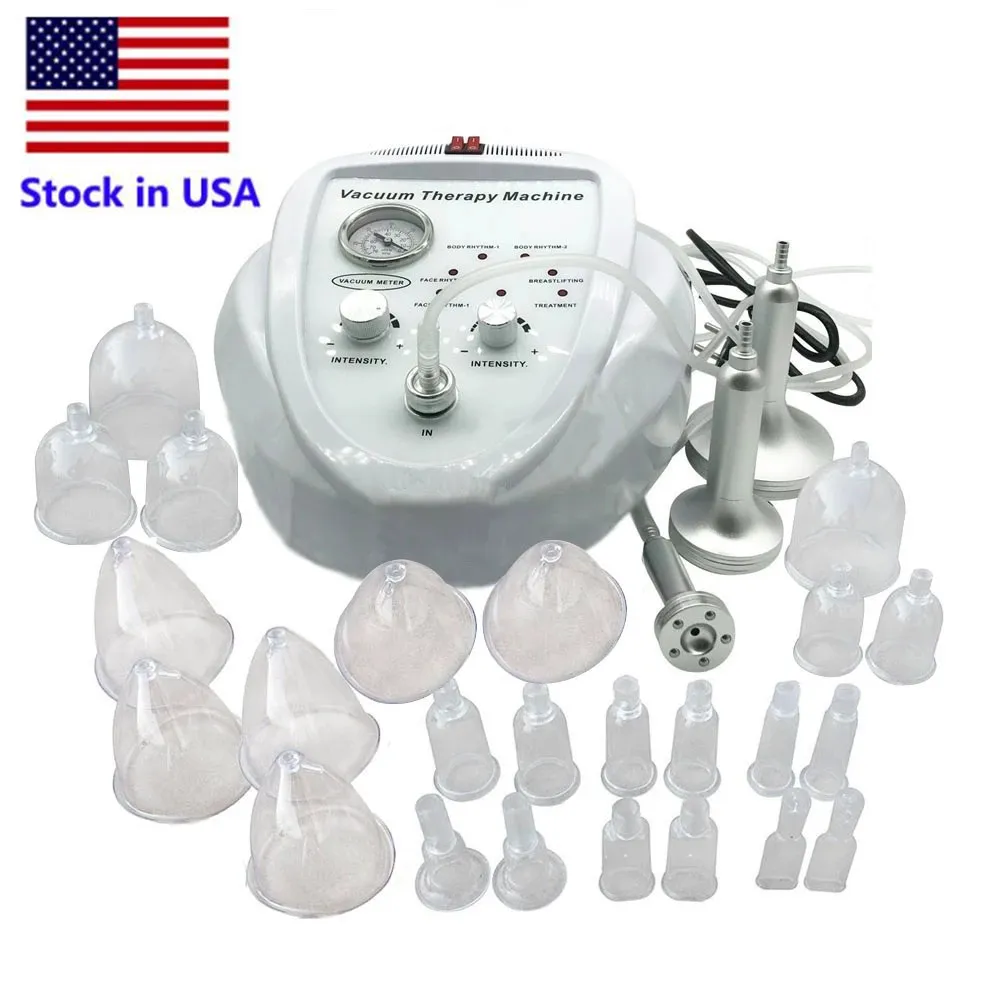 Stock negli Stati Uniti Nuovo elenco Busto Enhancer Vacuum Massage Therapy butt Ingrandimento Pompa Lifting Breast Enhancer Massager Cup Body Shaping Beauty Machine