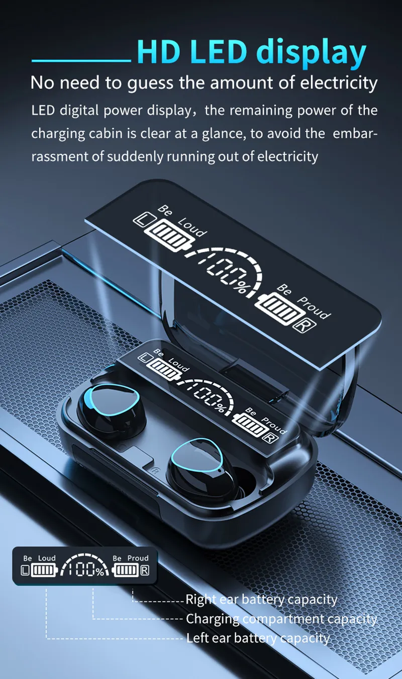 M10 TWS Bluetooth Spacex 262 DHgate