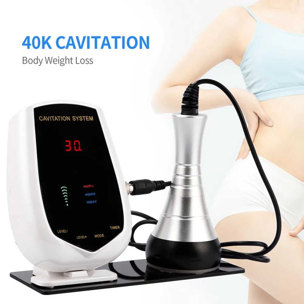 40K Cavitation 초음파 바디 슬리밍 기계 무게 손실 초음파 마사지 팔 다리 허리 배꼽 제거버 셀룰 라이트 버너