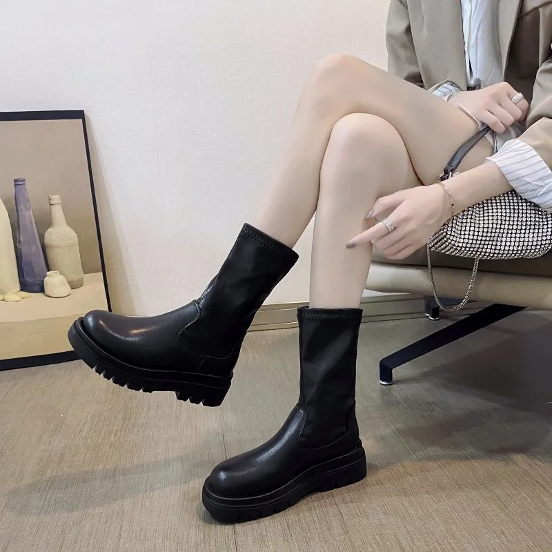 Piernas Gruesas Botas Para Tobillos Anchos Botas De Muslo De Cuero
