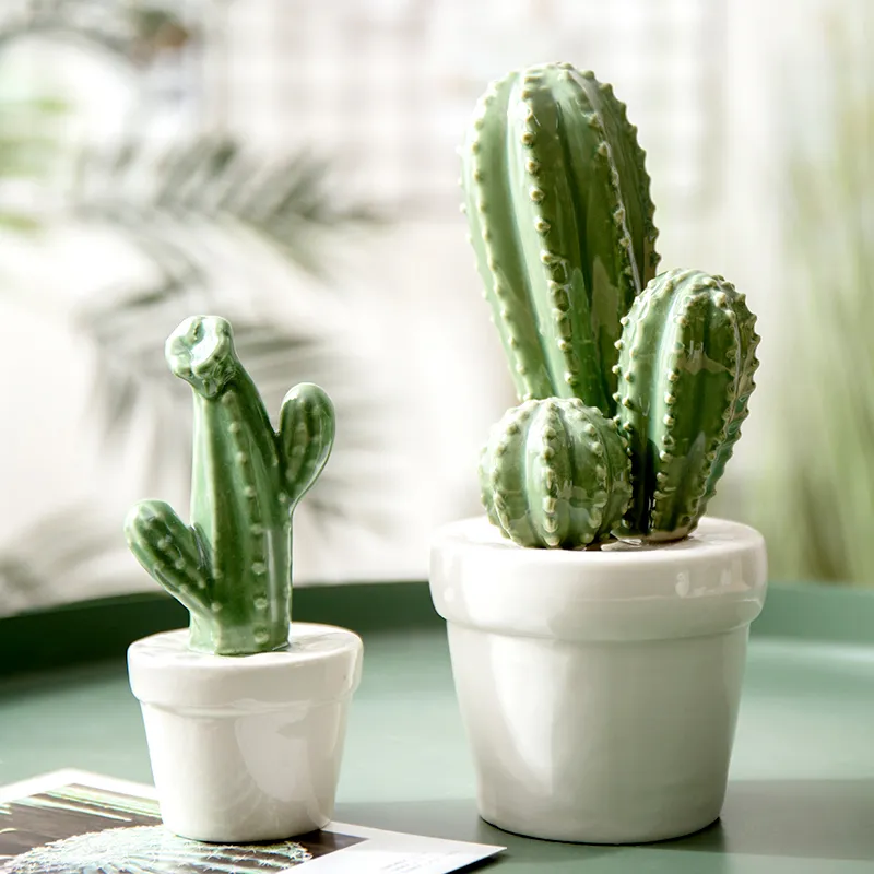 Ceramica Cactus Pianta In Vaso Set Decorazione Domestica Creativa Cafe  Restaurant Soggiorno Ornamenti Decorazioni Di Nozze Regalo Di Natale  T200703 Da 12,96 €