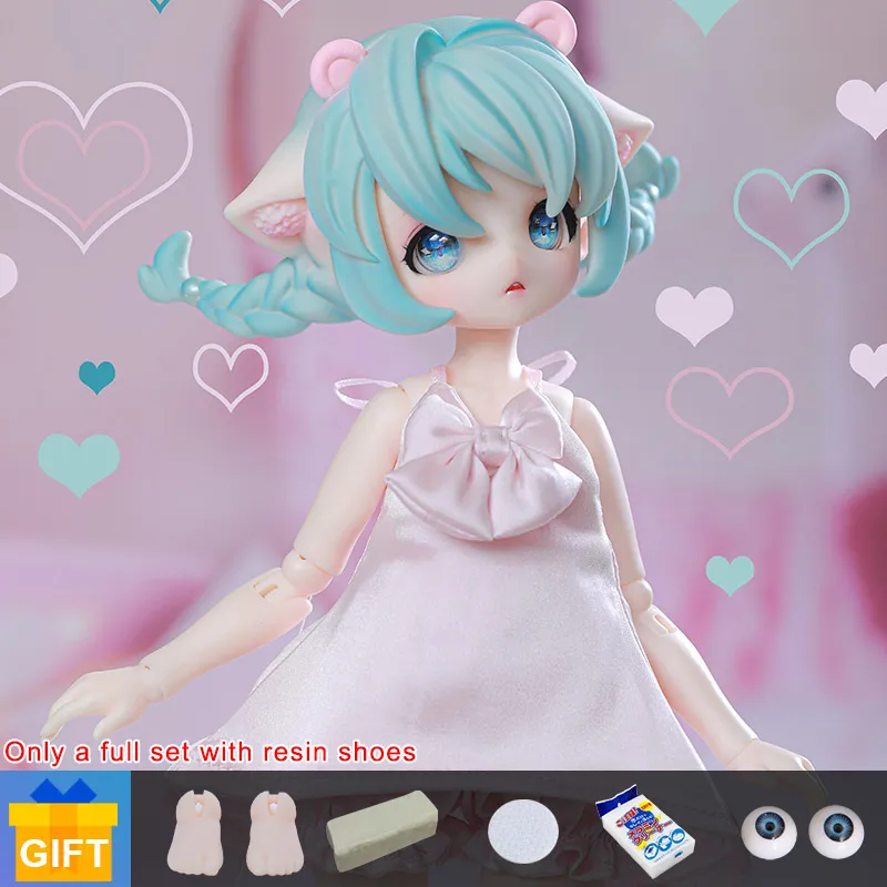 Shula Fairy Anya 1/6 BJD Doll Anime Rysunek Zabawki Żywiczne Dla Dzieci Surprise Prezent Dla Dziewczyn Urodziny Pełny zestaw Accesorios LJ201031