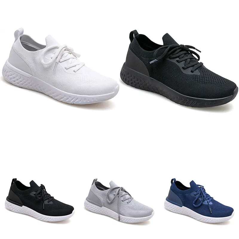 Groothandel niet-merk hardloopschoenen voor mannen vrouwen drievoudige zwart wit grijs blauw mode licht paar schoen heren trainers outdoor sport sneakers
