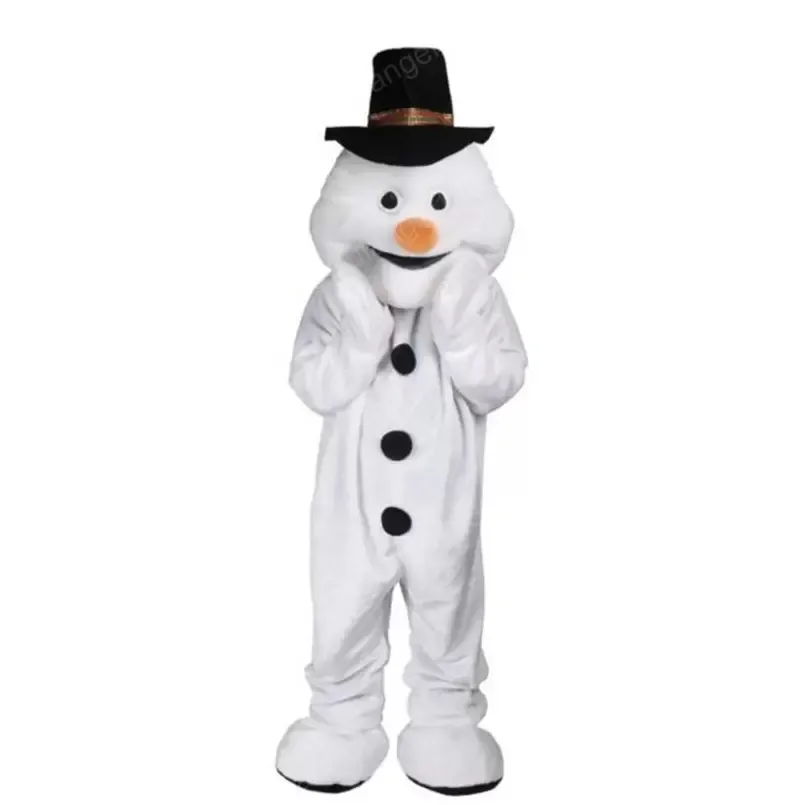 Halloween Happy Snowman Maskotki Kostium Wysokiej Jakości Dostosuj Cartoon Pluszowy Anime Tematu Charakter Dorosły Rozmiar Christmas Carnival Fancy Dress