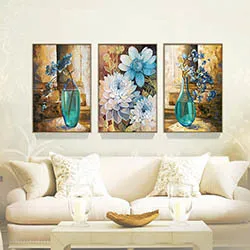 European-style-Elegant-blue-flowers-Diamond-Embroidery-triple-diamond-painting-Mosaic-Picture-Restaurant-home-decoration-Gift