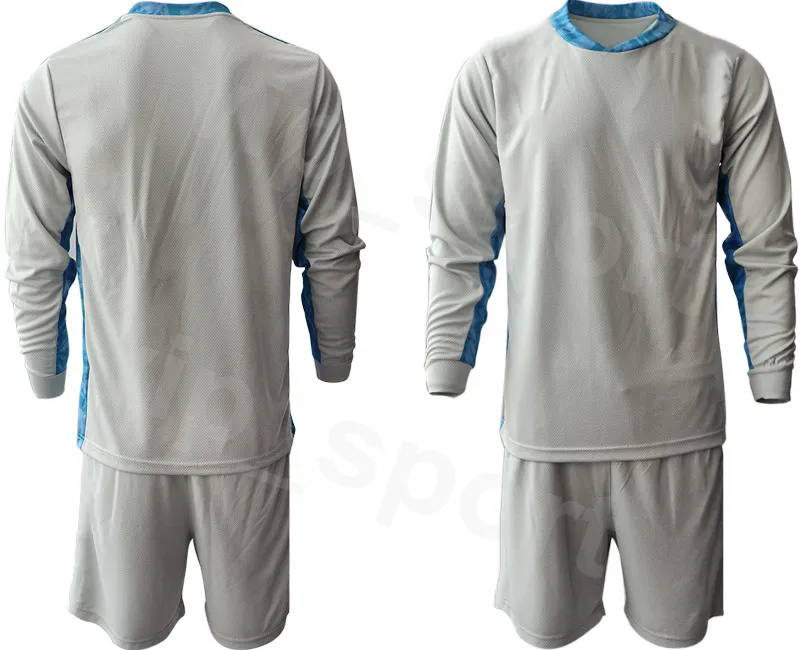 Blank Grey Goalkeeper Long Sleeves Jersey