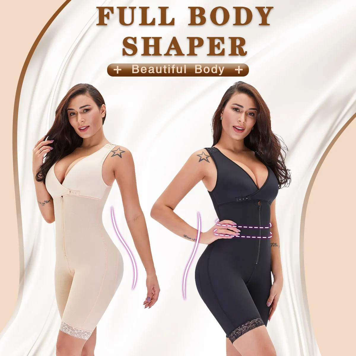 Fajas Colombianas High Compression Garment With Hook And Eye Closure  Adjustable Bra Double For Womeen Skims Kim Kardashian