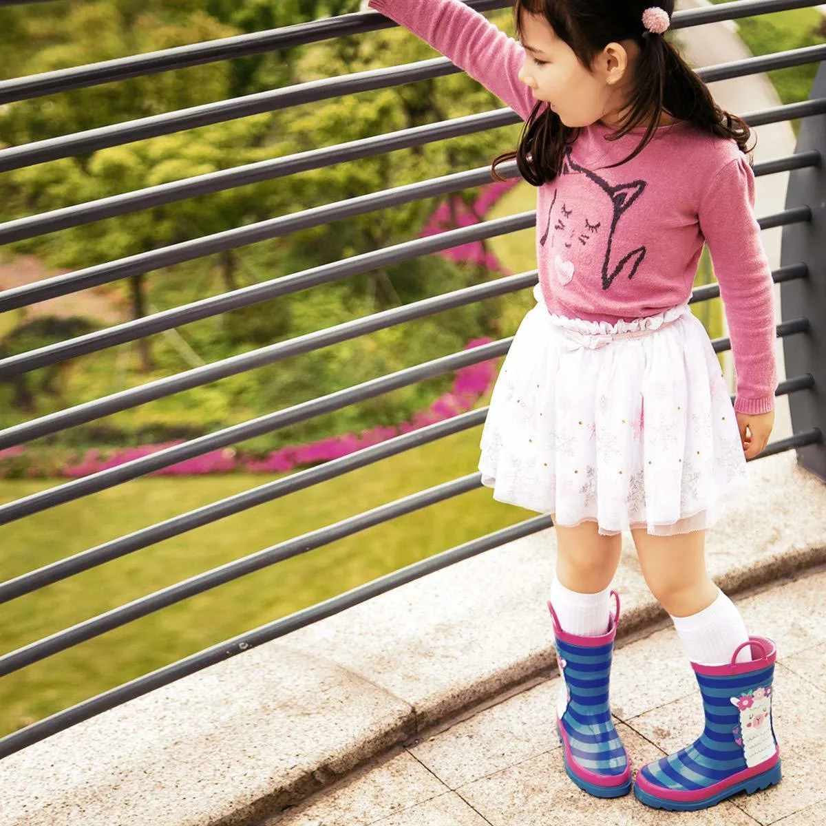 KushyShoo Soft Anti Slip Rubber Kidorca Boots For Toddler Girls