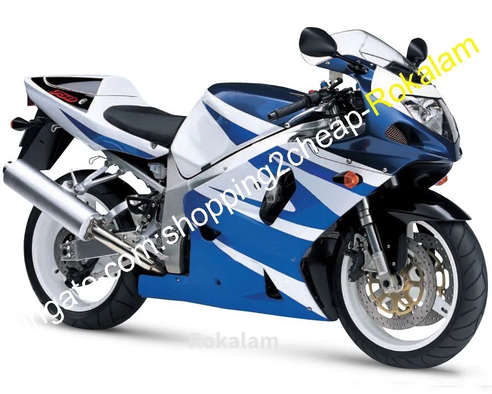 Kit carenatura per Suzuki GSXR750 2001 2002 2003 K1 GSXR GSX-R 750 600 01 02 03 Set carenature blu (stampaggio ad iniezione)