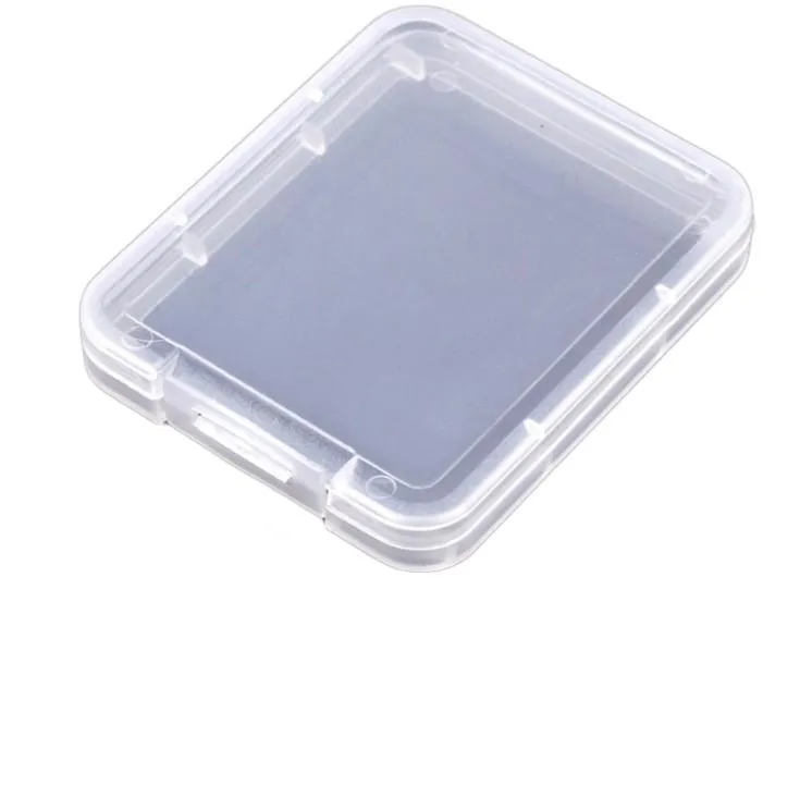 2021 CF Card Plastic Case box Transparent Standard Memory Card Holder MS white box Storage Case for TF micro XD SD card case