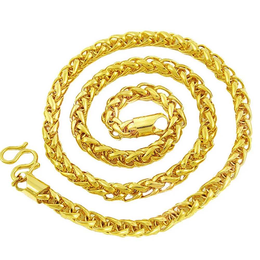 Collana A Catena RO In Oro Giallo 14K - Larghezza 5,4 Mm, Finitura Lucida, Con Chiusura A Moschettone