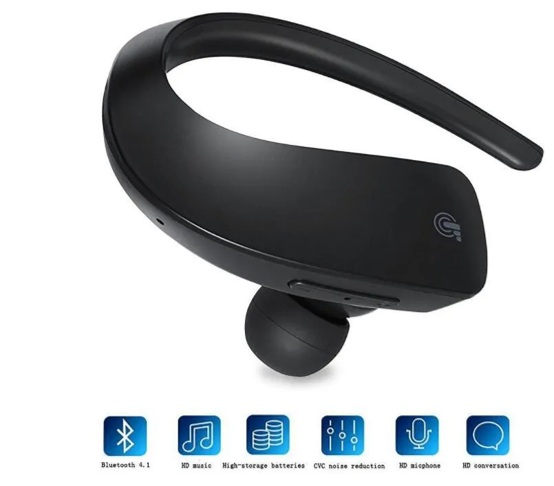 2020 Q2 İş Bluetooth Kulaklık Kablosuz Ücretsiz Geliştirilmiş Çağrı Kulak Dokunmatik Düğme Bir Düğme Önyükleme