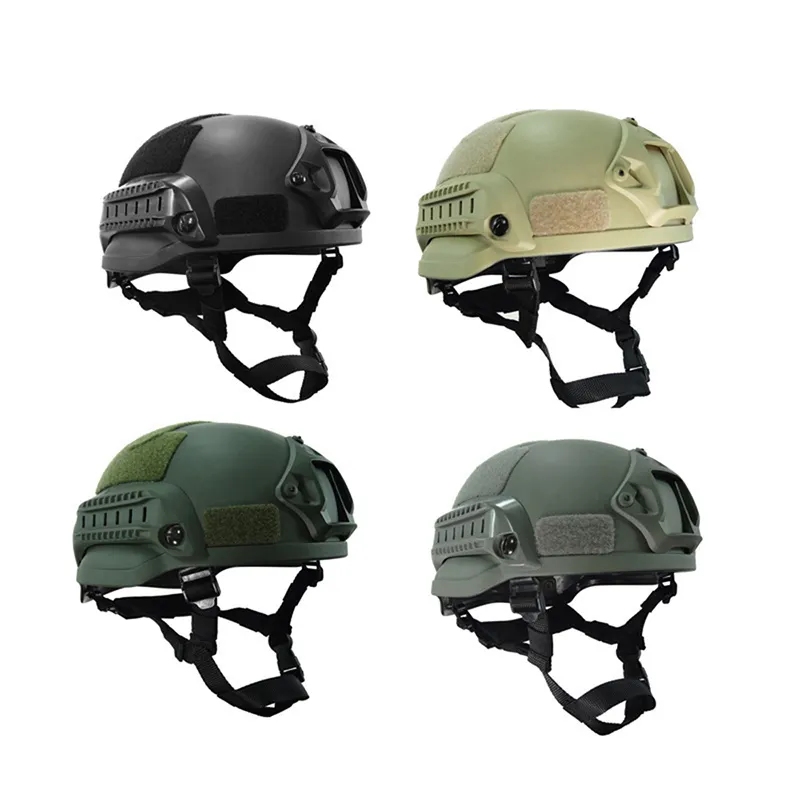 戦術的な高速ヘルメットMICH 2002ヘルメット屋外CS機器AirSoft Paintabll射撃ヘッド保護ギアNO01-036