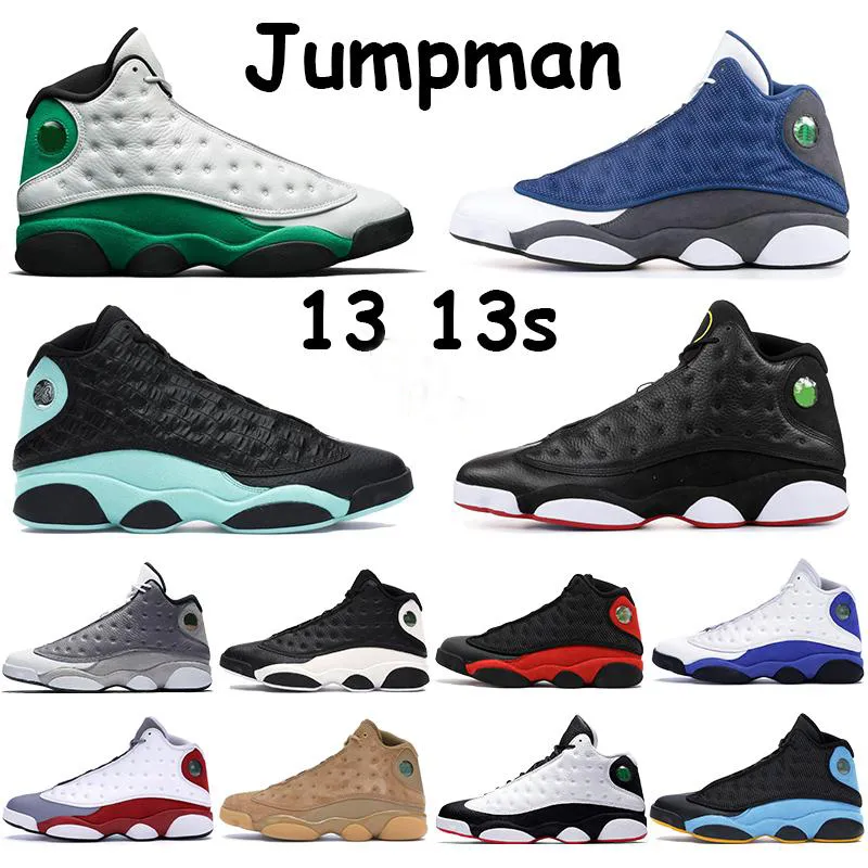 Scarpe da pallacanestro da donna uomo 13 Jumpman 13s XIII Cap And Gown Atmosphere Grey Island Green Barons Sneakers firmate