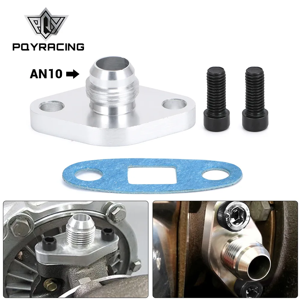 PQY Turbo Oil Return/Drain Flange Adapter AN10 For TOYOTA LEXUS 1JZ 2JZ