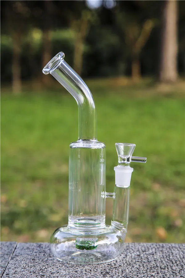 Tornado Cyclone Bong hookahs Base de boya Bong Tubería de agua gruesa Bongs de agua de vidrio científico con tazón