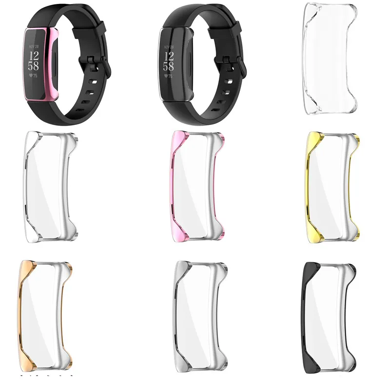 Fitbit에 대한 보호 케이스 INSPIRE2 Smartwatch 액세서리에 대한 스마트 시계 충격 방지 방지 방지 방지 덮개 쉘