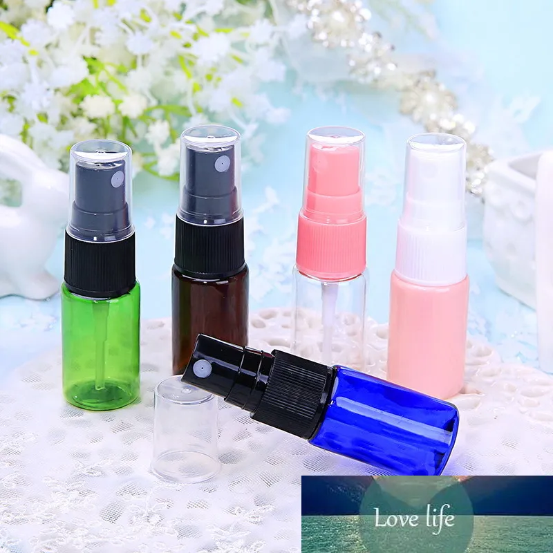 NEW 20pcs 10ml Clear Plastic Spray Refillable Perfume Bottles PET Atomizer Empty Cosmetic Container Travel Make up Sample Vials